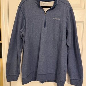 Columbia Men's Zip-Up Blue Sweater